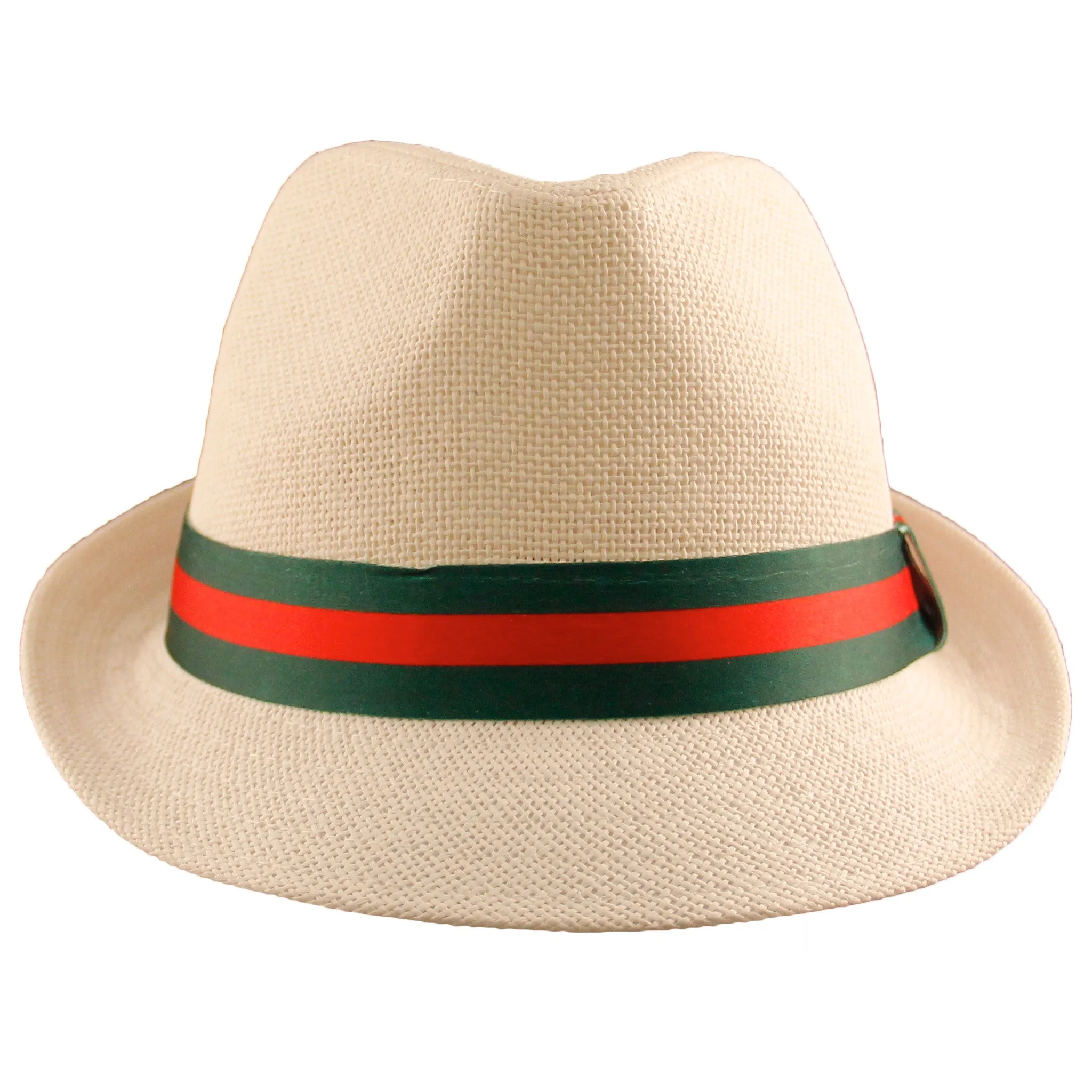 White/Green Fedora