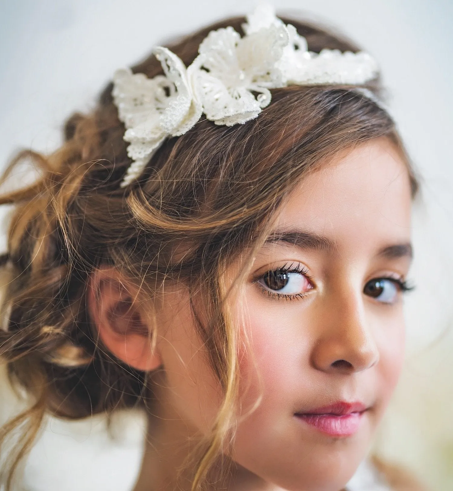 Wings of Love Kids Handmade Crystal Butterfly Headband