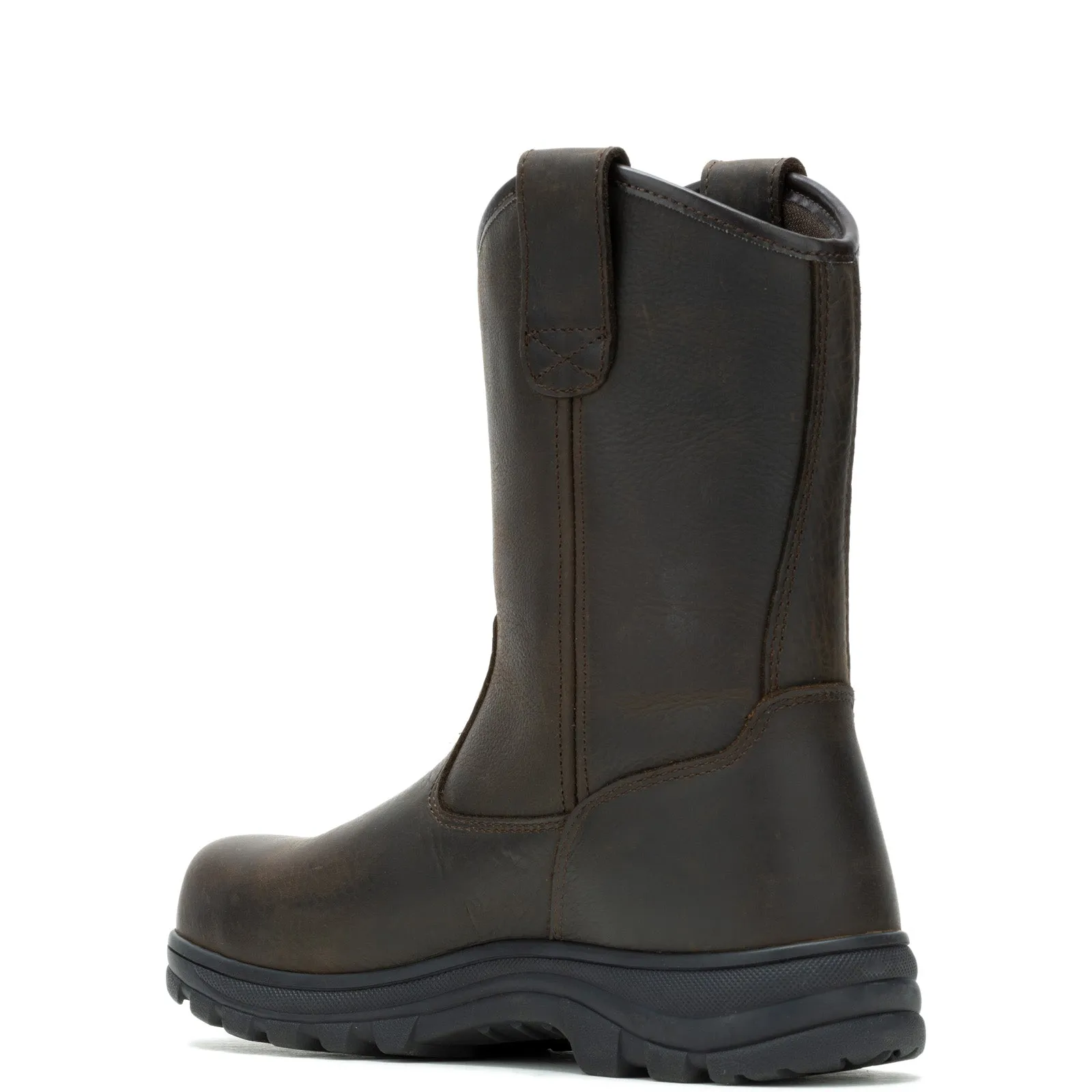 Wolverine Carlsbad Waterproof Steel Toe Wellington Mens Brown Wide Work Boots