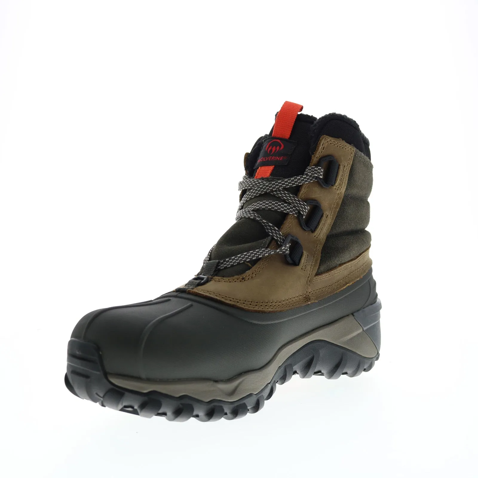 Wolverine Glacier Surge Insulated 7" W880310 Mens Gray Wide Rain Boots