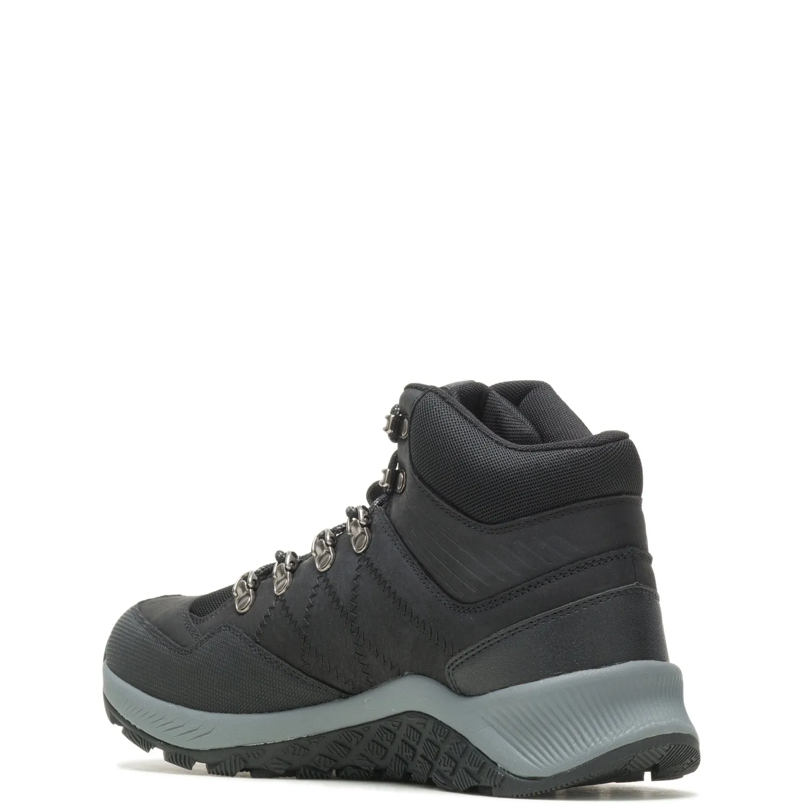 Wolverine Luton Hiker Waterproof Steel Toe Mid Mens Black Wide Hiking Boots