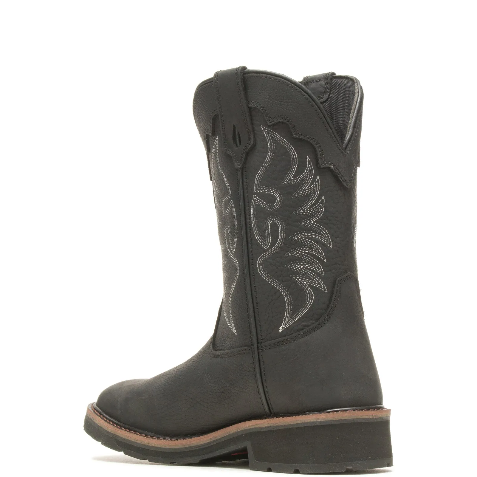 Wolverine Rancher Steel Toe Wellington WP Womens Black Wide Work Boots