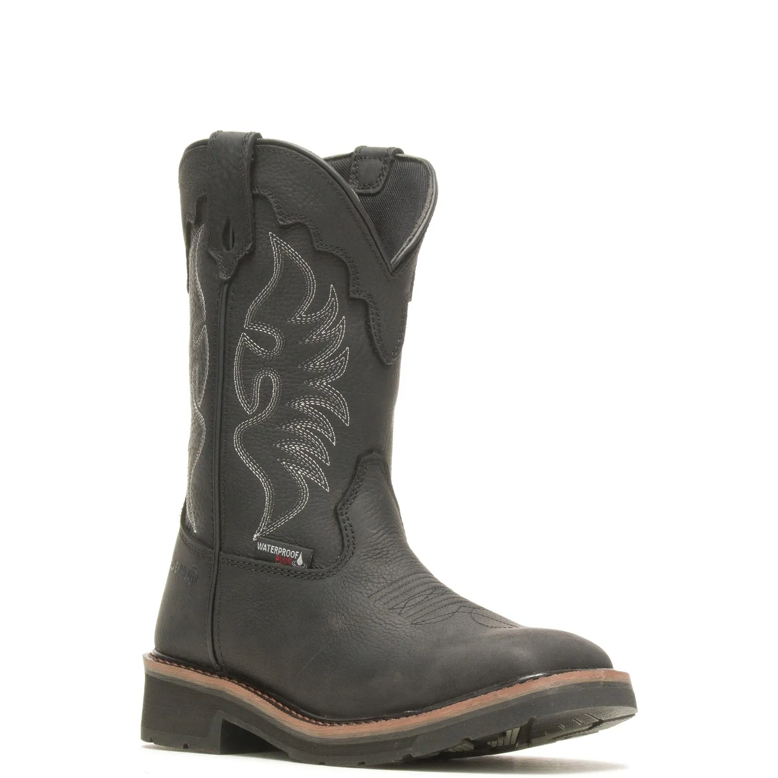 Wolverine Rancher Steel Toe Wellington WP Womens Black Wide Work Boots