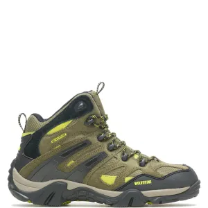 Wolverine Wilderness WP Hiker W880232 Mens Green Wide Suede Hiking Boots