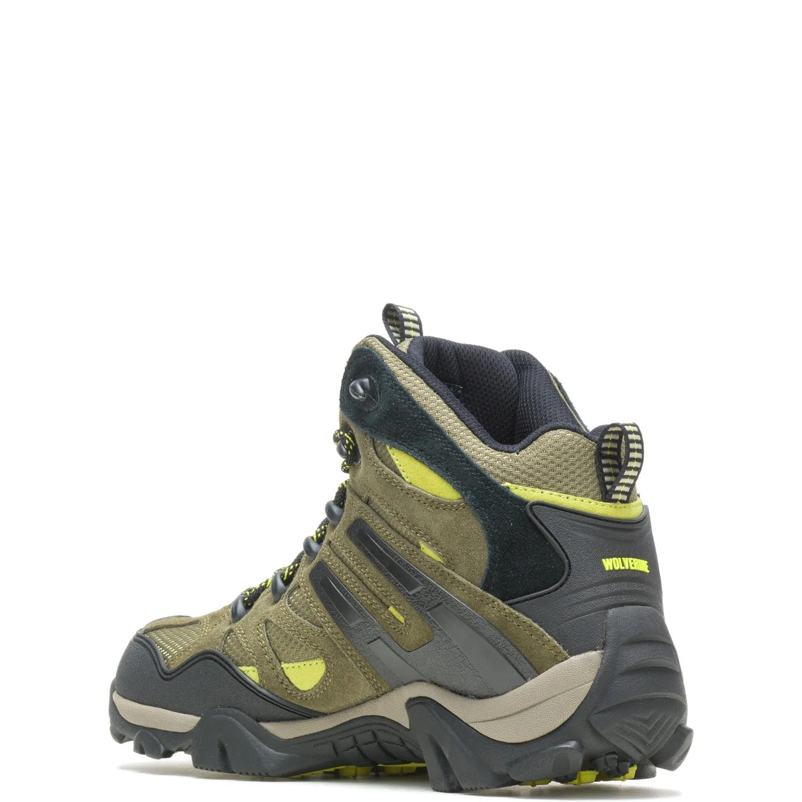 Wolverine Wilderness WP Hiker W880232 Mens Green Wide Suede Hiking Boots
