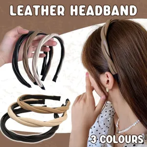 Women Girls Boho Chic Braided Synthetic Leather Hair Headband Head Band Hoop
