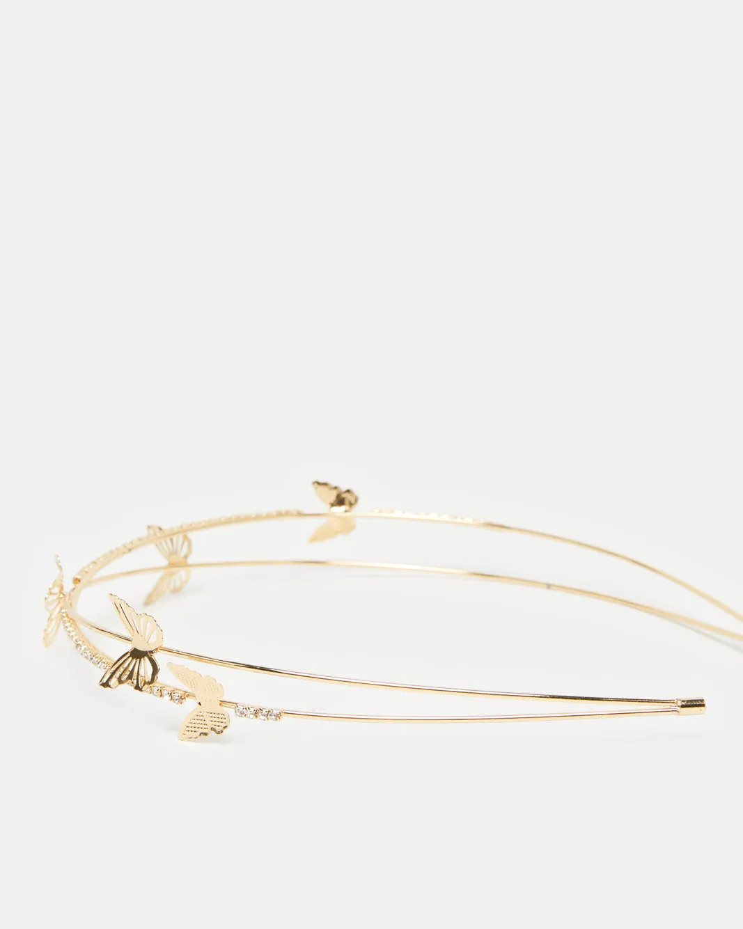 Women Gold And Silver Embellished Headband Set (2 Piece)