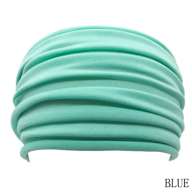 Women Wide Sports Yoga Nonslip Headband New Stretch Boho Hairband Elastic Turban Running Headwrap Hair Band Accessories
