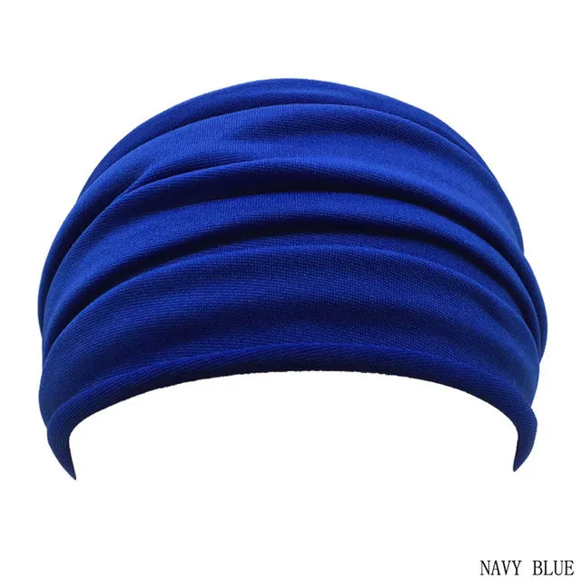 Women Wide Sports Yoga Nonslip Headband New Stretch Boho Hairband Elastic Turban Running Headwrap Hair Band Accessories
