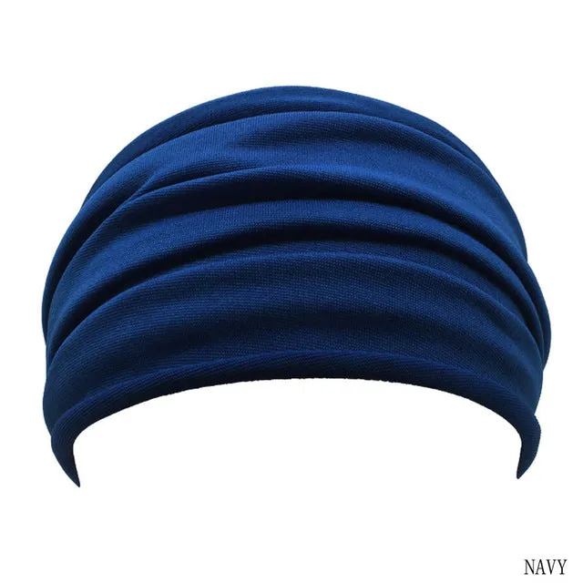 Women Wide Sports Yoga Nonslip Headband New Stretch Boho Hairband Elastic Turban Running Headwrap Hair Band Accessories