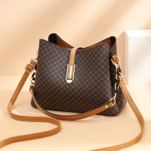Women's Classic Checkered Bucket Bag