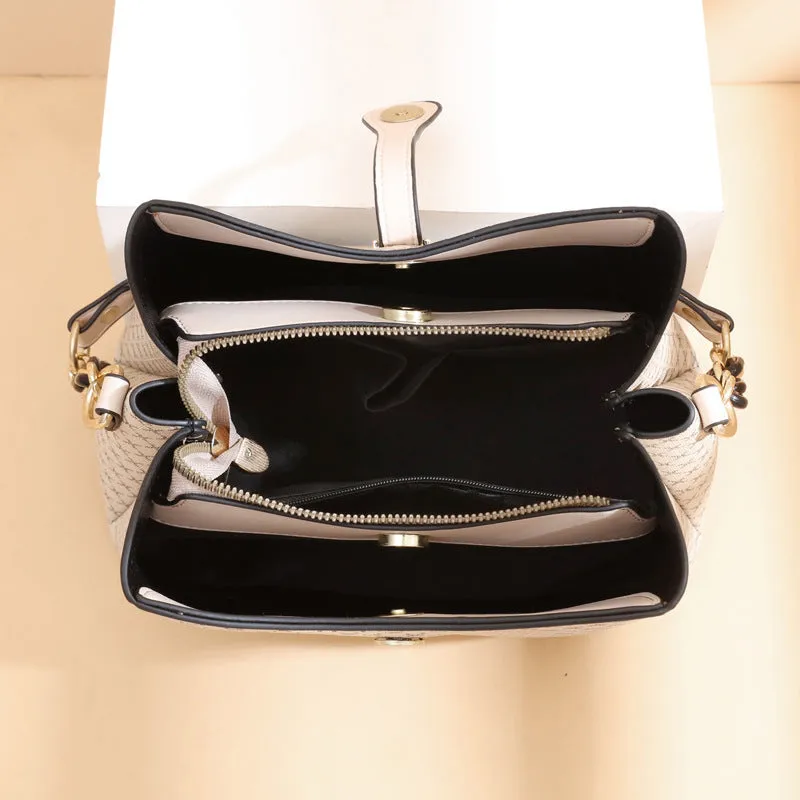 Women's Classic Checkered Bucket Bag