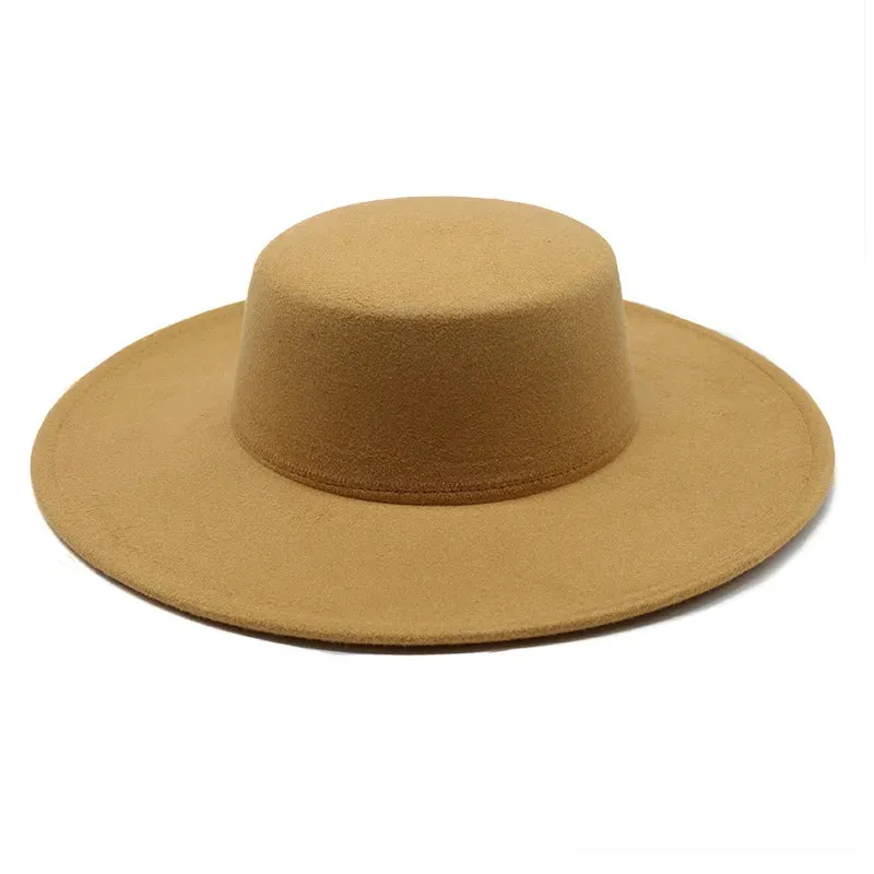 Women's Fedora Hat Winter Wool Derby Wedding Jazz Hats