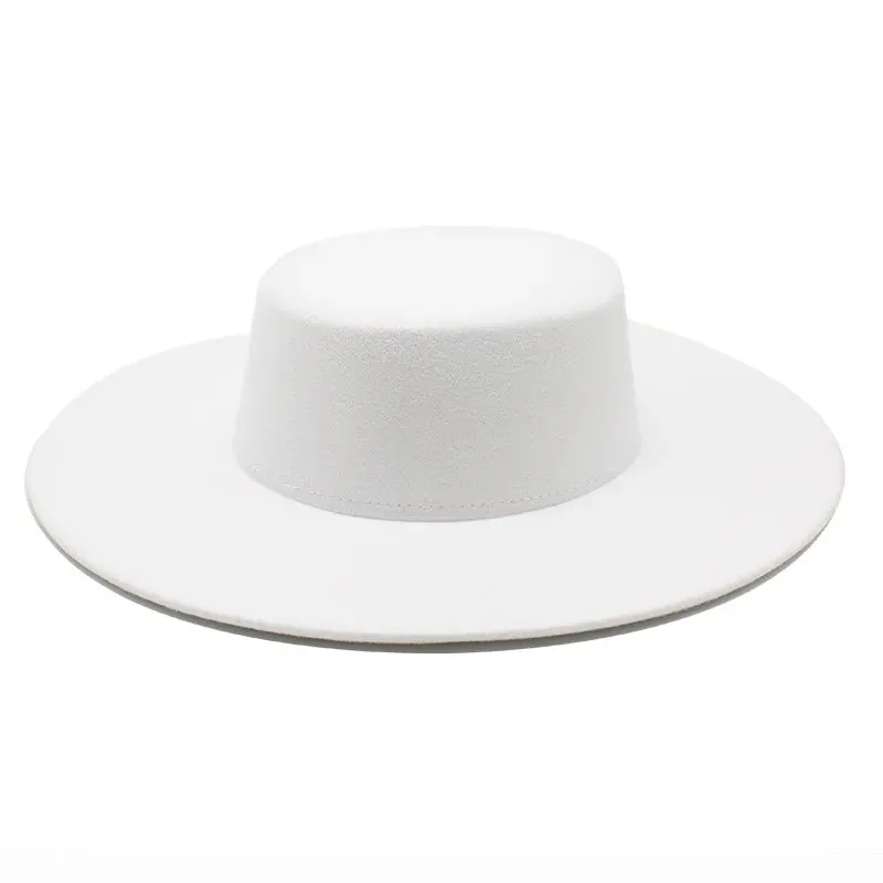 Women's Fedora Hat Winter Wool Derby Wedding Jazz Hats