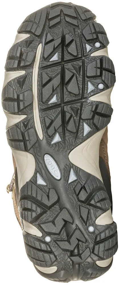 WOMEN'S OBOZ SAWTOOTH II MID WATERPROOF | BRINDLE / TRADEWINDS BLUE