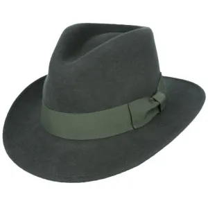 Wool Fedora Hat with Grosgrain Band
