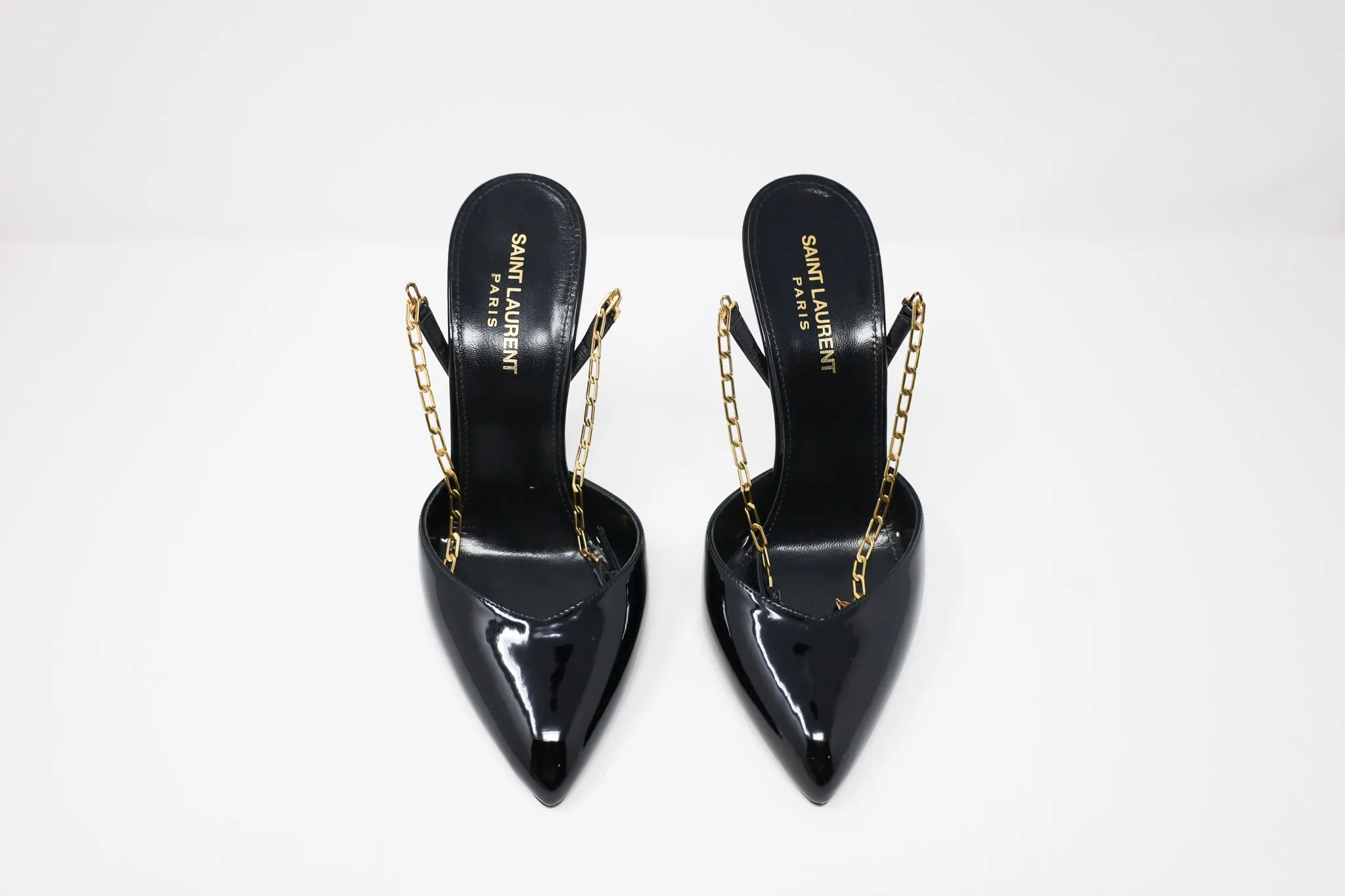 Yves Saint Laurent Kika Chain Slingback Heels