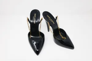 Yves Saint Laurent Kika Chain Slingback Heels
